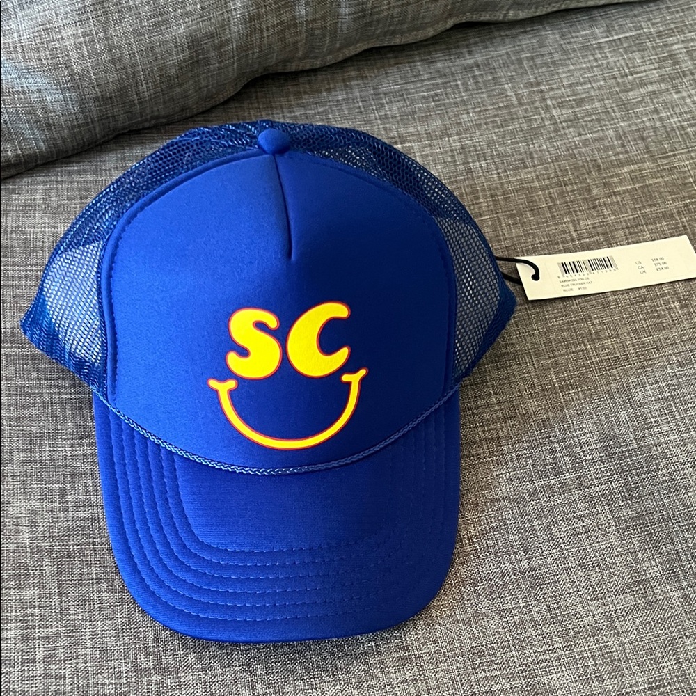 SoulCycle Unisex Blue Cap with Smiley Logo